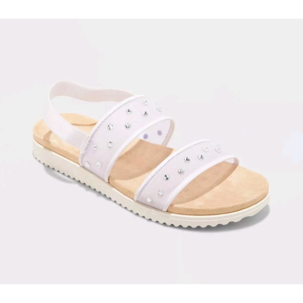 Cat & Jack Kids' Lavender Elana Slip-On Summer Sandals Size 1 NWT
